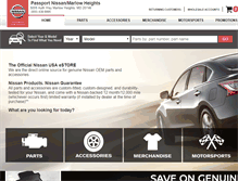 Tablet Screenshot of passportmhnissanparts.com